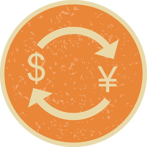 Exchange yen With Dollar Vector Icon