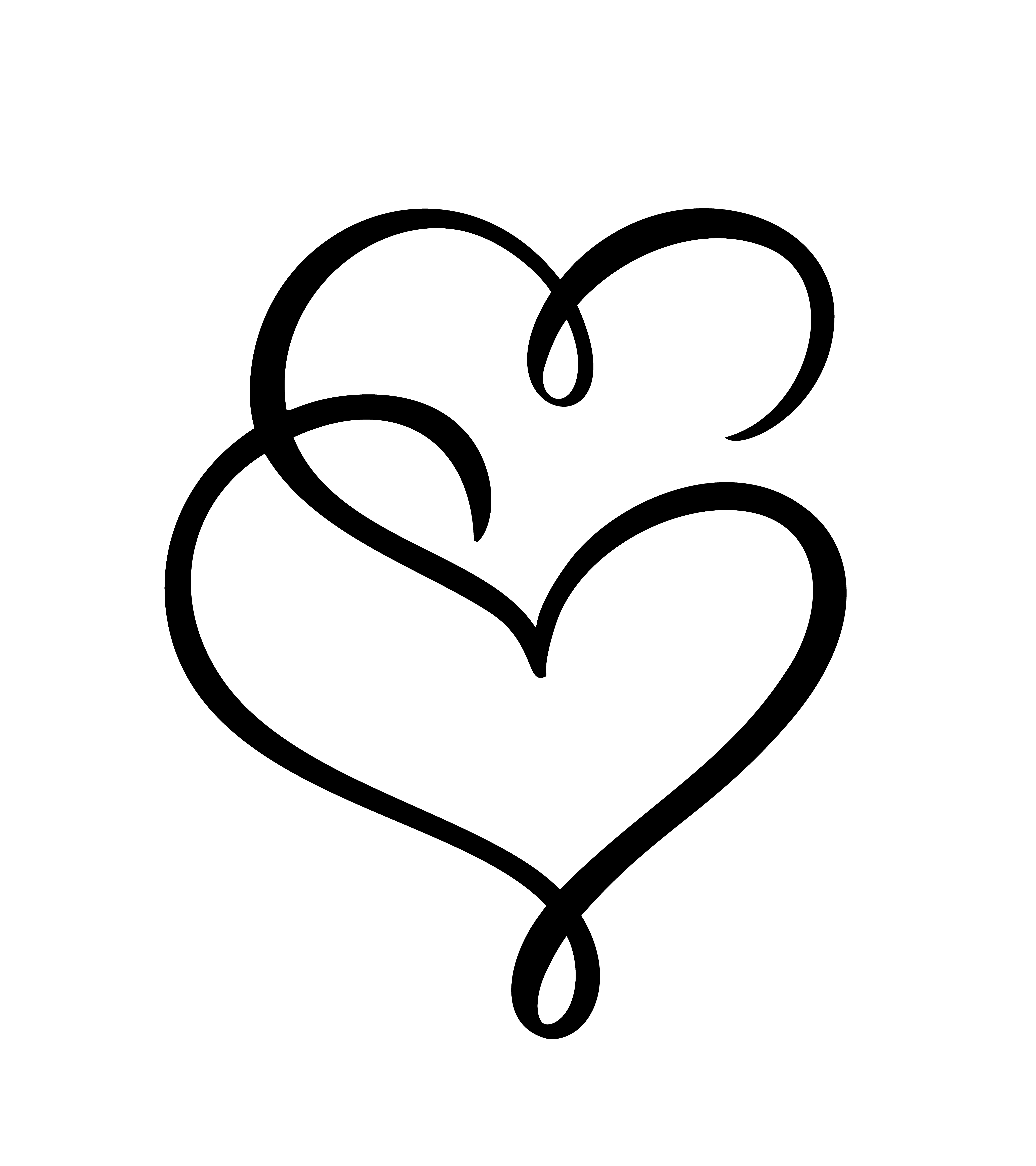 Two love heart signs. Romantic. Vector illustration ...