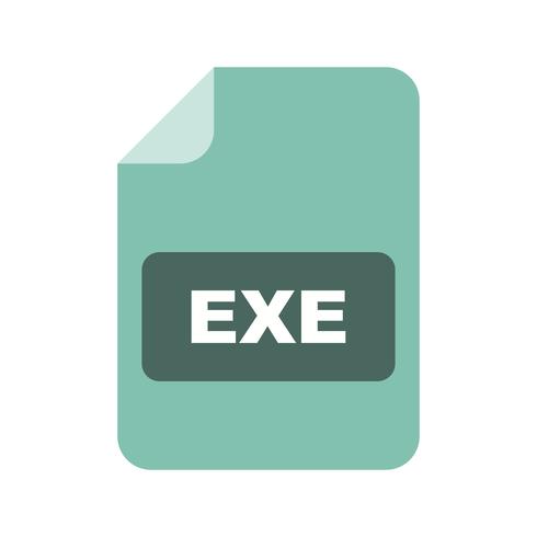 icono de vector exe