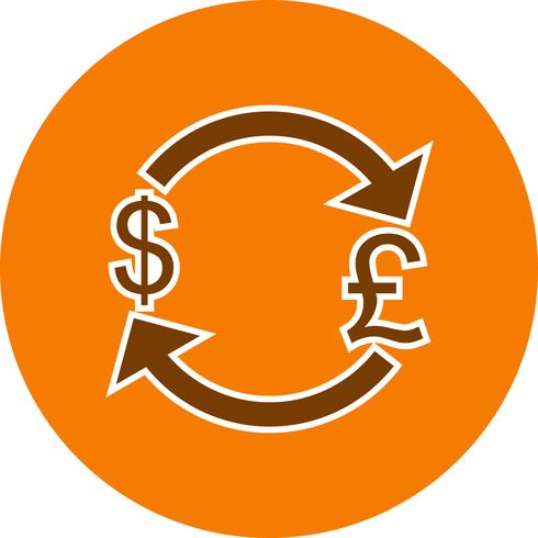 Exchange Pound With Dollar Vector Icon