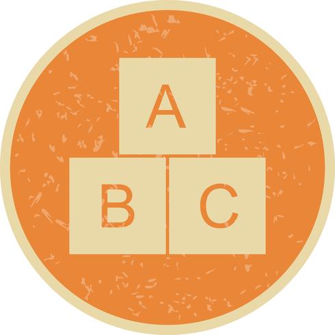 ABC Cubes Vector Icon