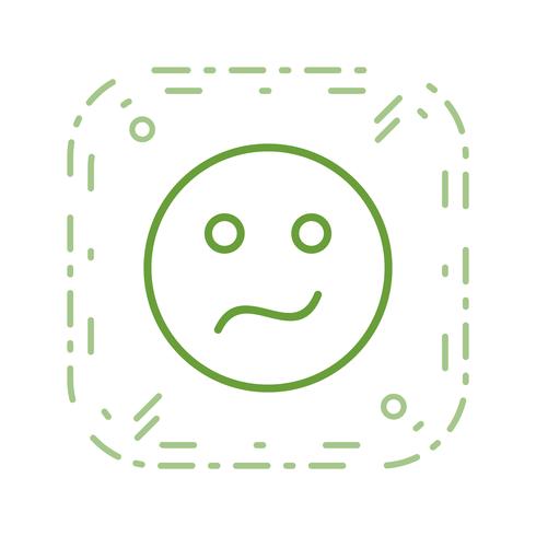 Confused Emoji Vector Icon