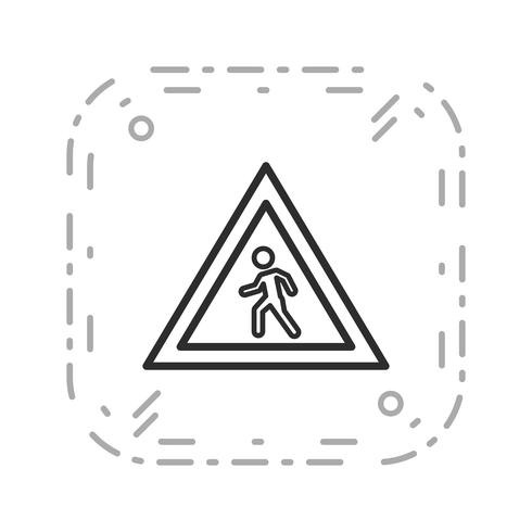 Vector Pedestrian crossing Icon