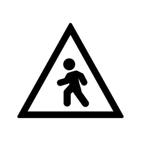 Vector Pedestrian crossing Icon