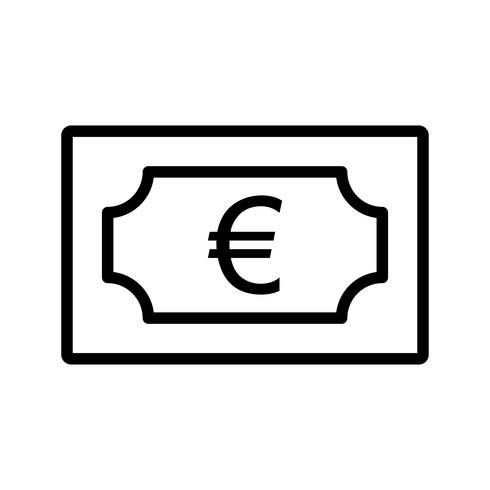 icono de vector euro