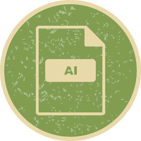 Icono de vector de AI