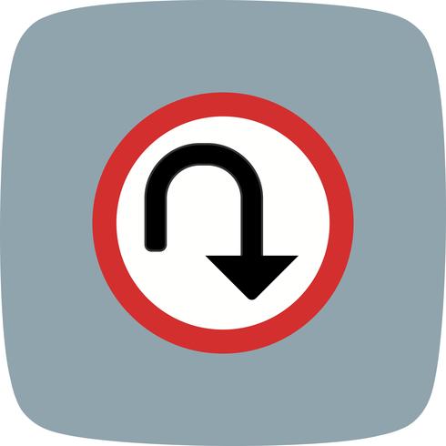 Vector U-turn Icon