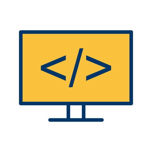 Icono de Vector de programación
