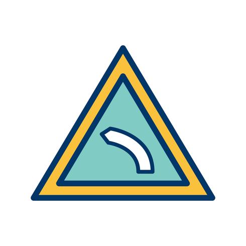 Vector Left bend Icon