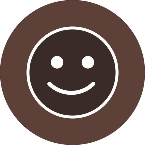 Happy Emoticon Vector Icon