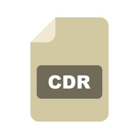 icono de vector cdr