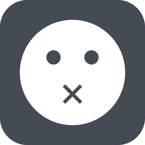 Silencio Emoji Vector Icon