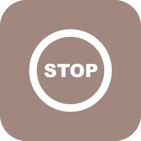 Vector Stop Icon