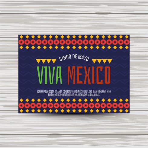 Cinco De Mayo Flyer With Ornaments Download Free Vectors