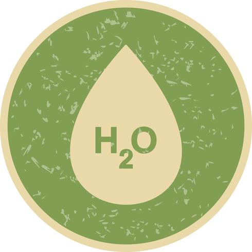 H2O  Vector Icon