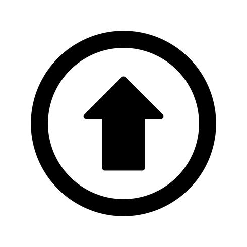 Vector Go straight ahead Icon