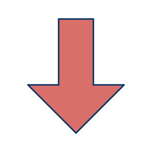Down Vector Icon