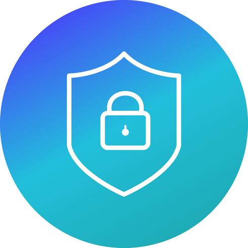 Icono de Vector de protección en línea