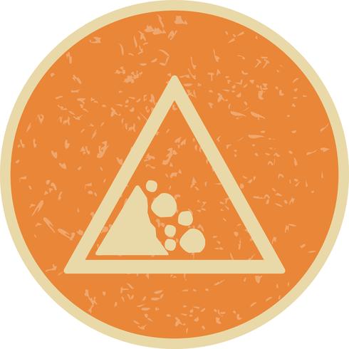 Vector Falling rock Icon