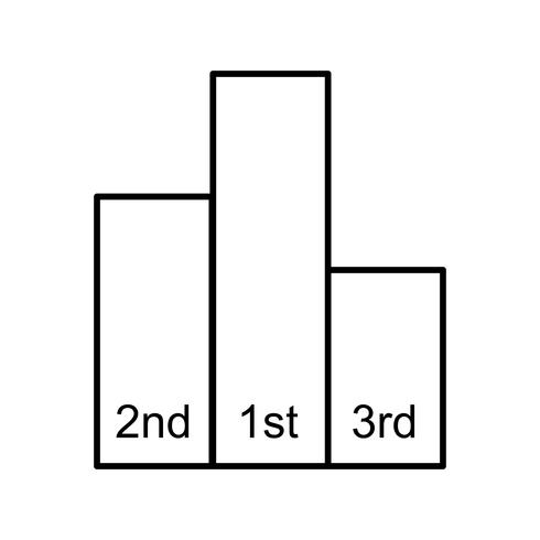 Icono de Vector de tablas de líderes