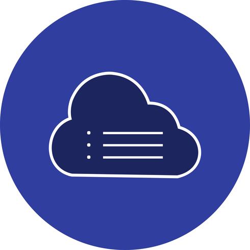 Cloud Data Vector Icon