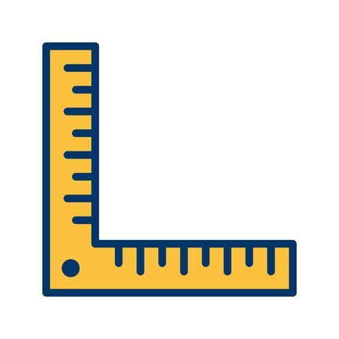 Angle Ruler Vector Icon