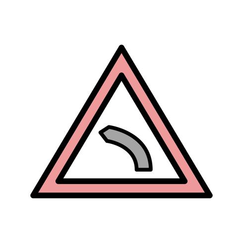 Vector Left bend Icon