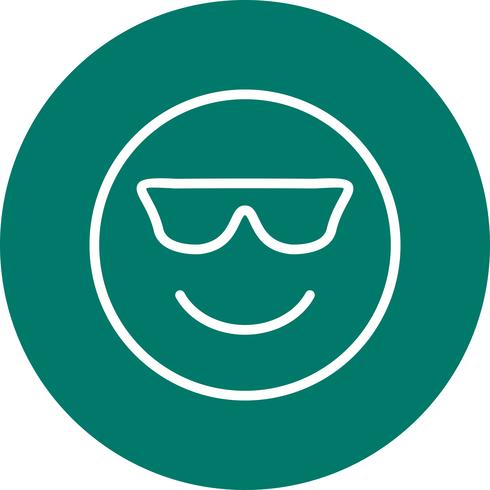 Cool Emoji Vector Icon