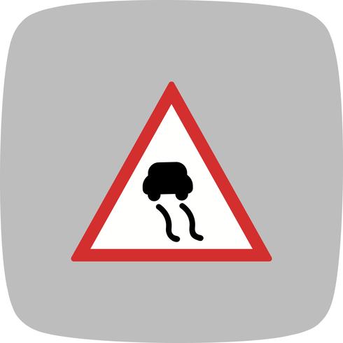 Vector Slippery roads Icon