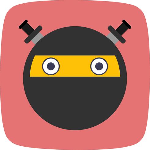 Ninja Emoji Vector Icon