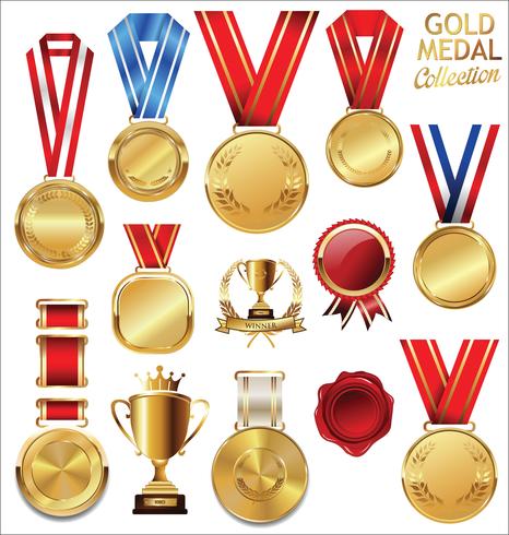 gold medal vector