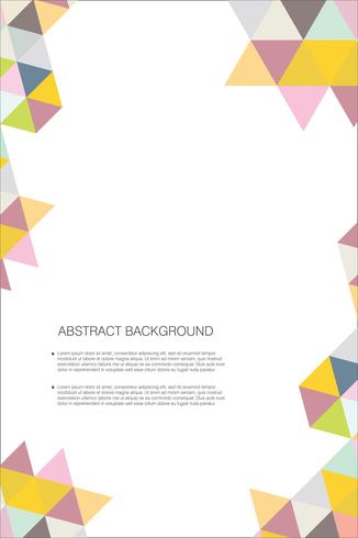 Abstract geometric design background template vector