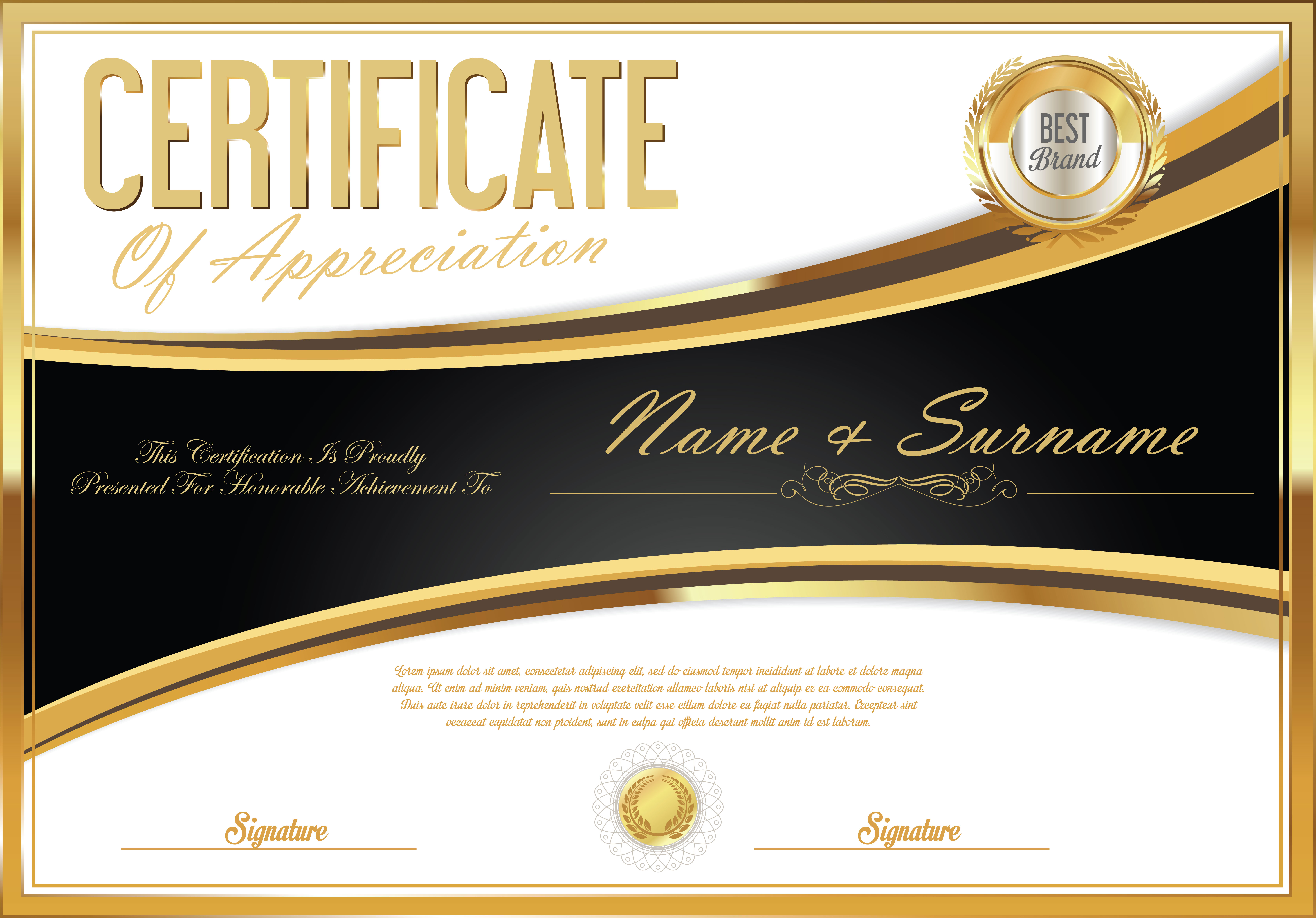 Certificate 381246 Vector Art at Vecteezy