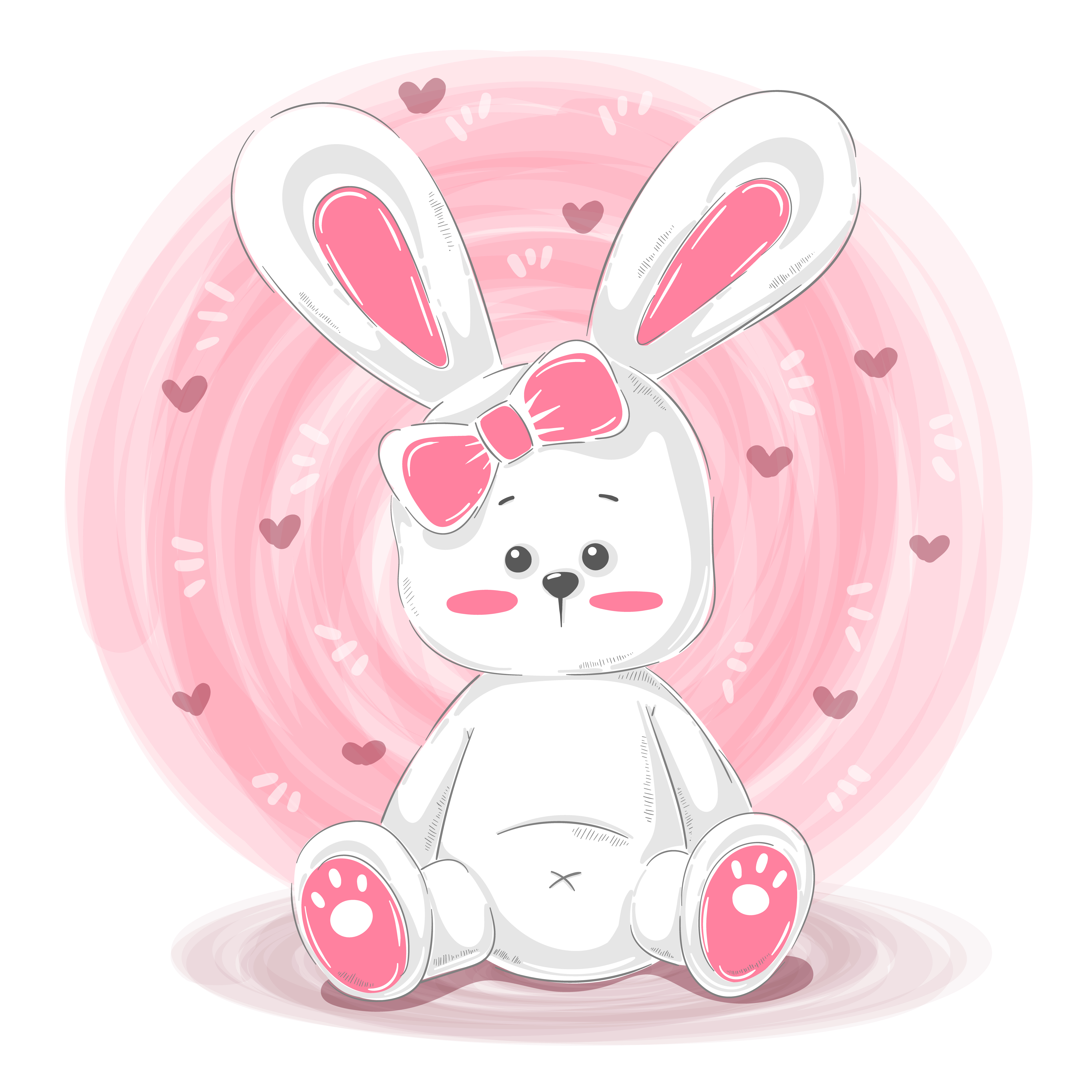 Cartoon teddy rabbit - funny characters. 381265 Vector Art at Vecteezy