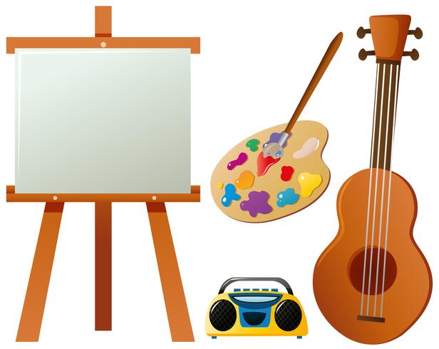 Different items for hobby vector