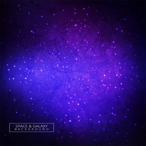 Galaxy in space beauty of universe colorful background vector