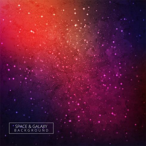 Universe shiny colorful galaxy background vector
