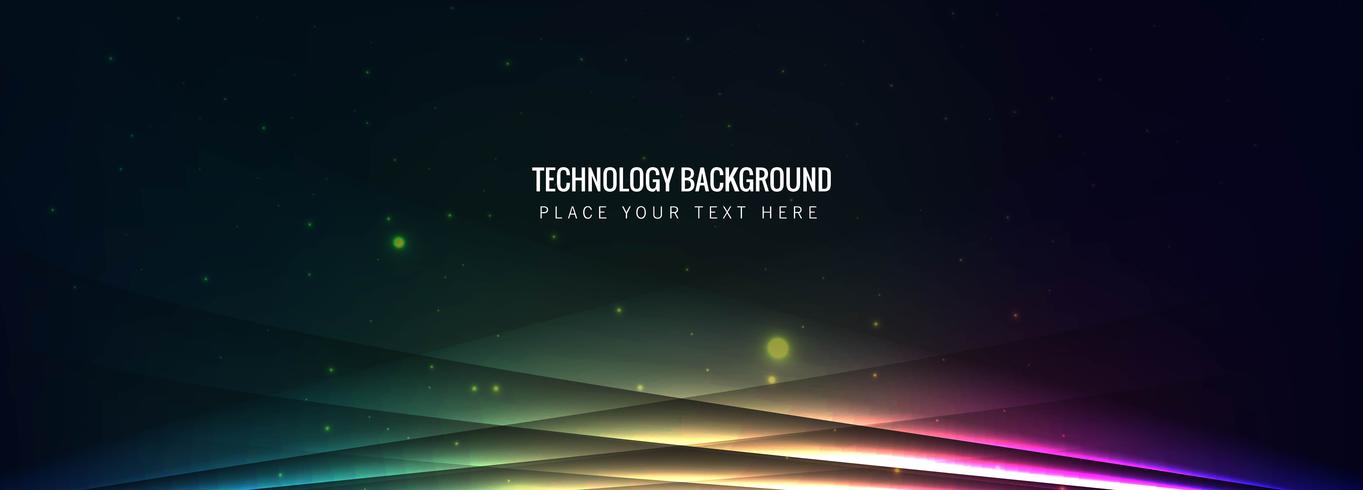 Technology colorful banner vector