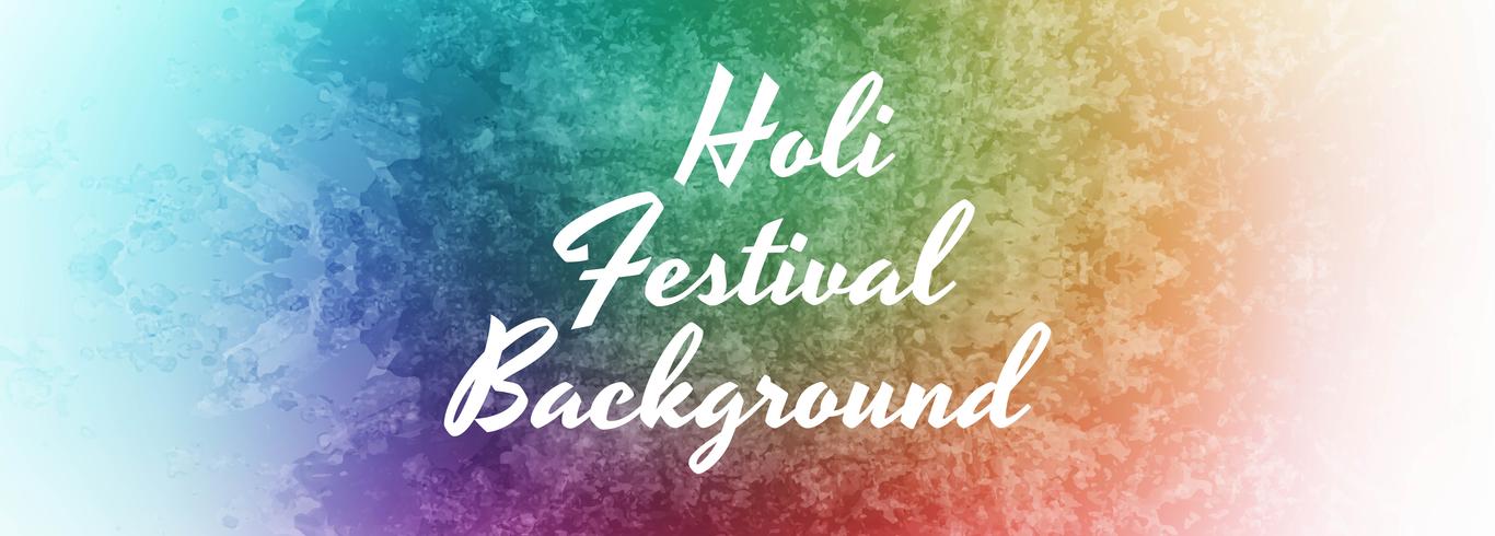 Colorful happy holi celebration banner template design vector