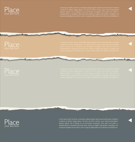 torn paper vector
