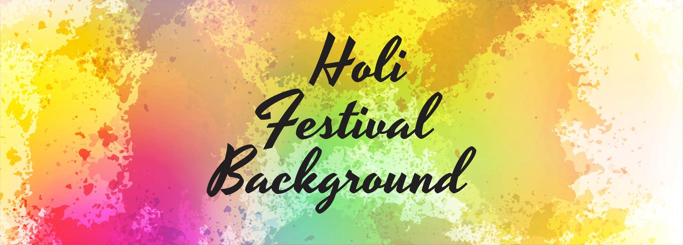 illustration of colorful Happy Holi header template vector