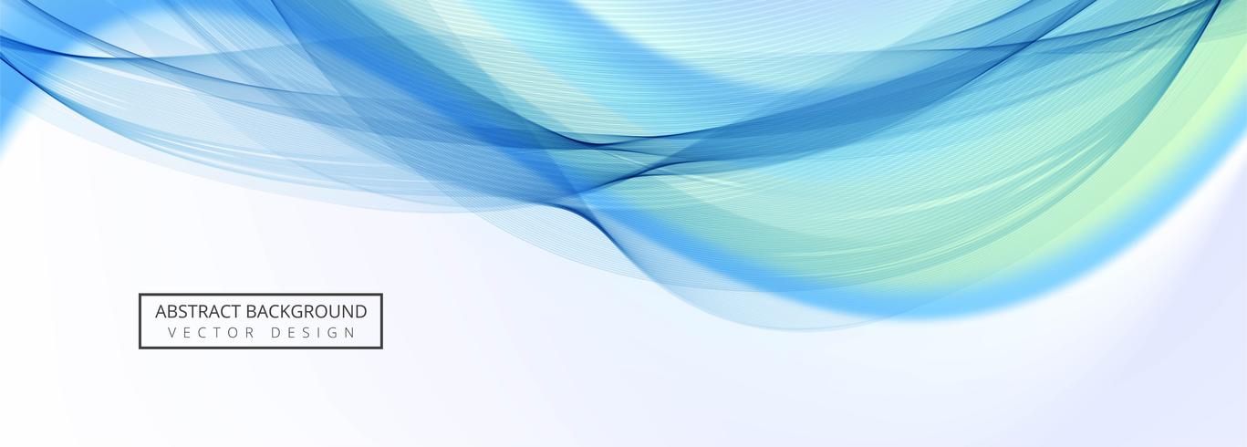 Beautiful stylish wave template banner design vector