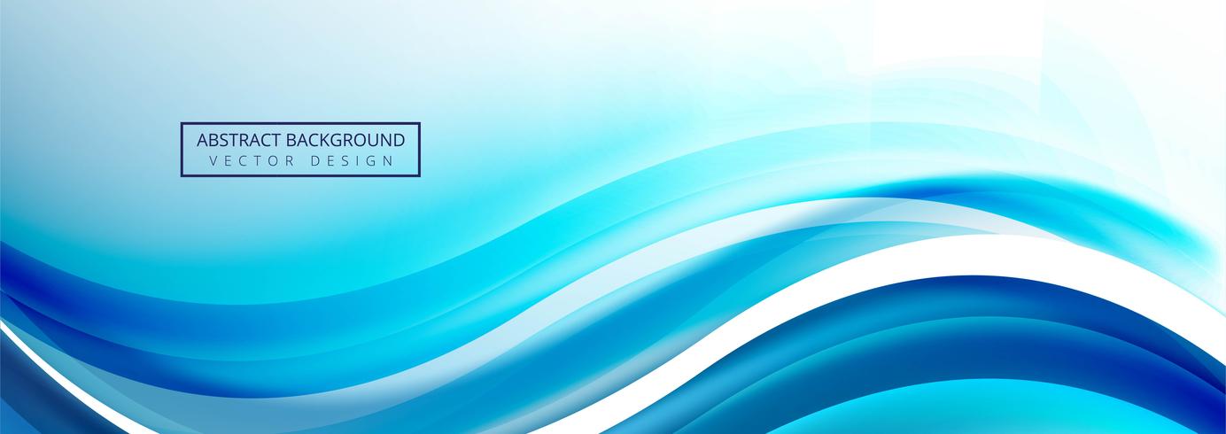 Beautiful stylish wave template banner design vector