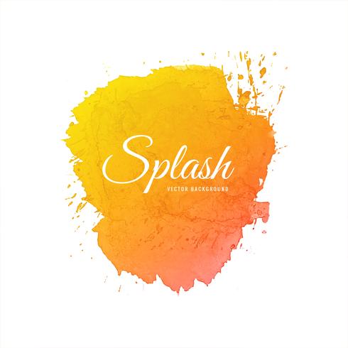 Abstract colorful soft watercolor splash background vector