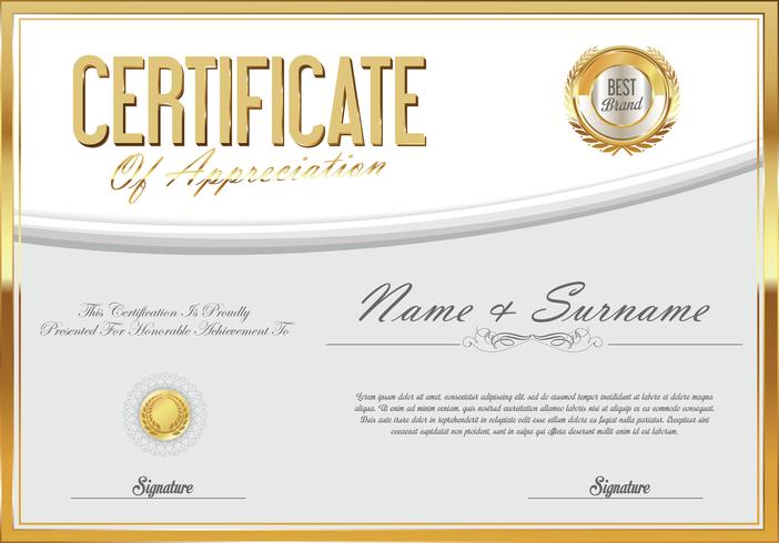 Certificado vector