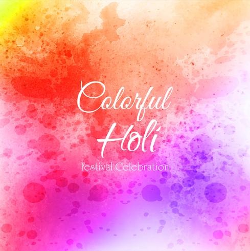 Celebrate festival Colorful Holi Background vector