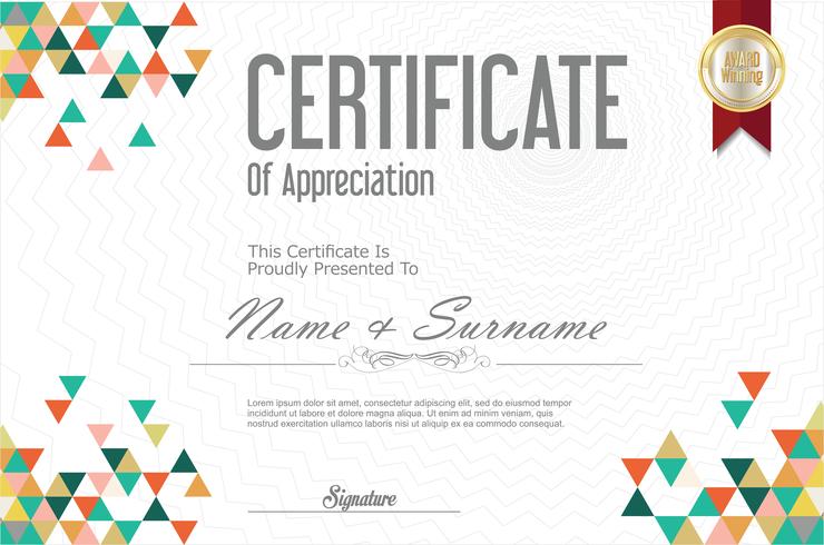 Certificate vector