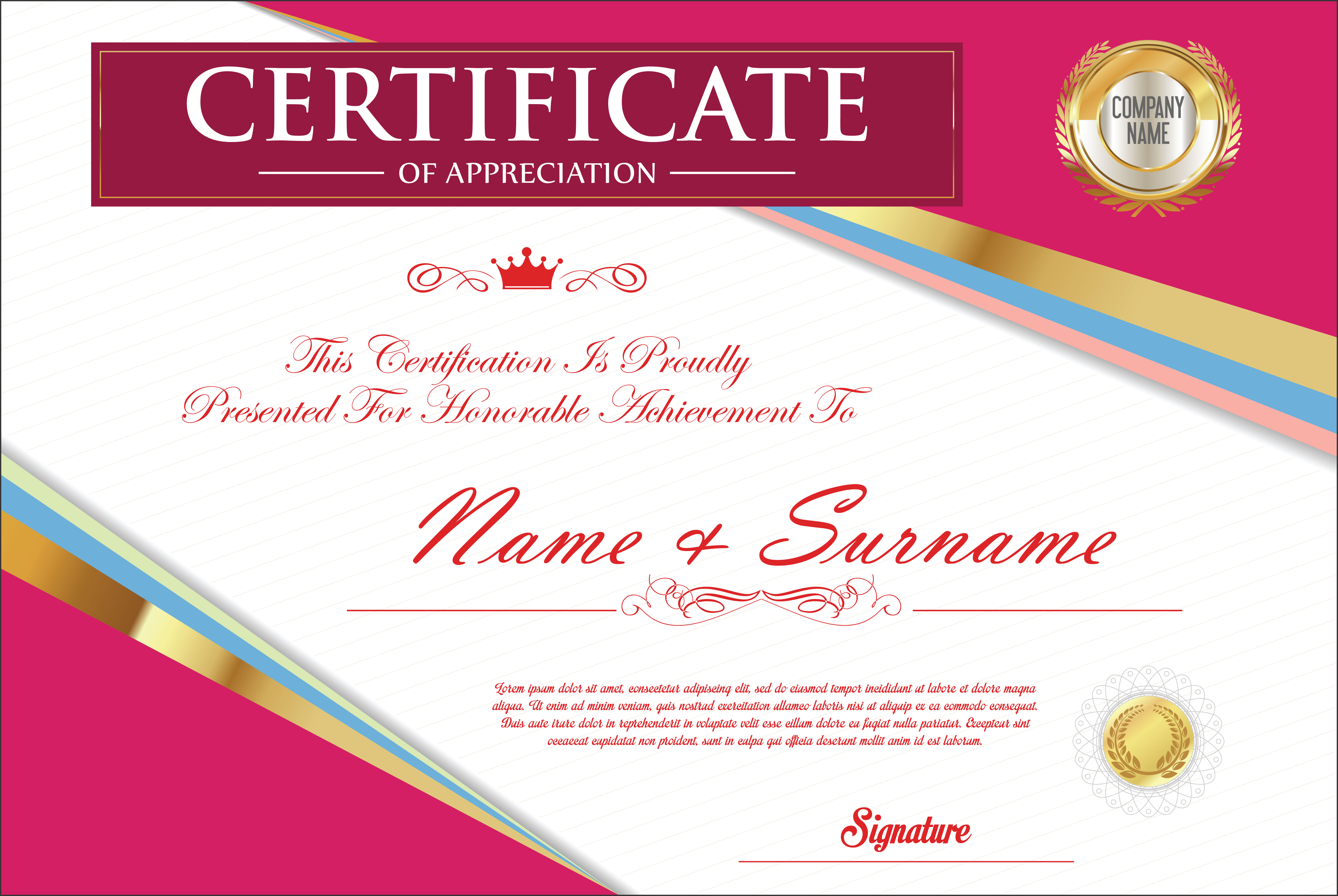 Certificate 381908 Vector Art at Vecteezy