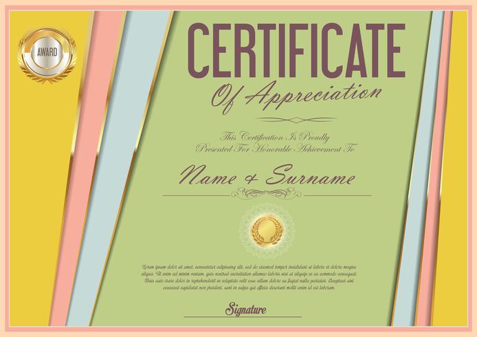 Certificado vector