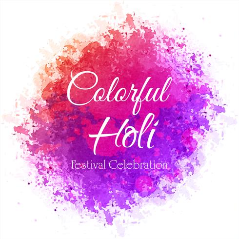 Holi festival colorful celebration background vector